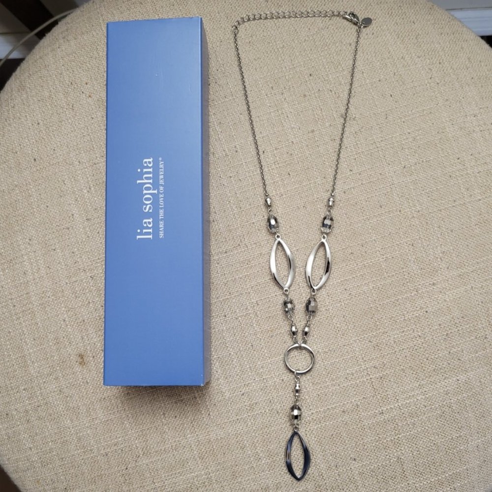 Lia Sophia Escapade adjustable Y drop necklace 18"-21" fashion jewelry